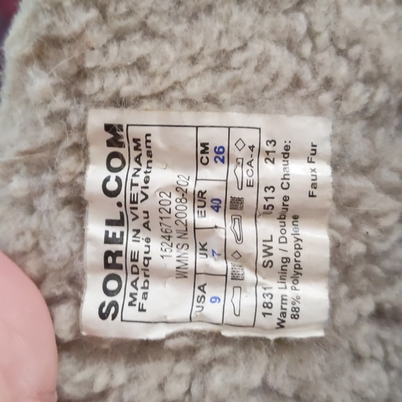 SOREL* Tivoli Li herringbone fleece lined tie up waterproof winter boots - Picture 10 of 12